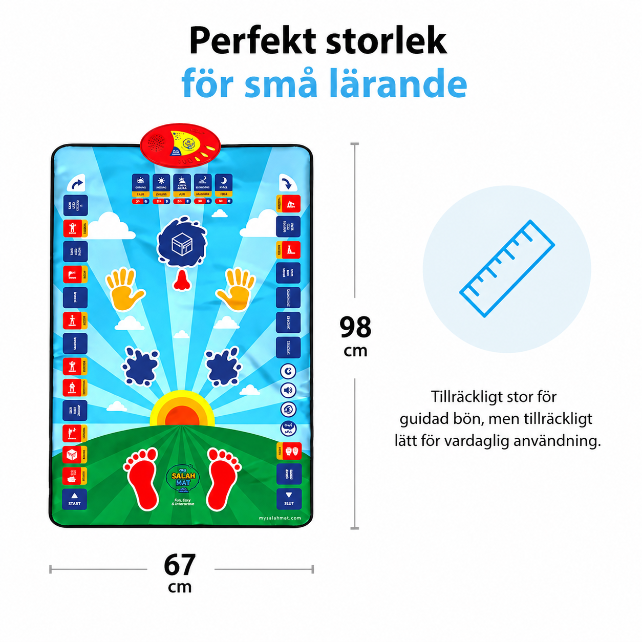Interaktiv bönematta för barn | Lär dig salat steg för steg