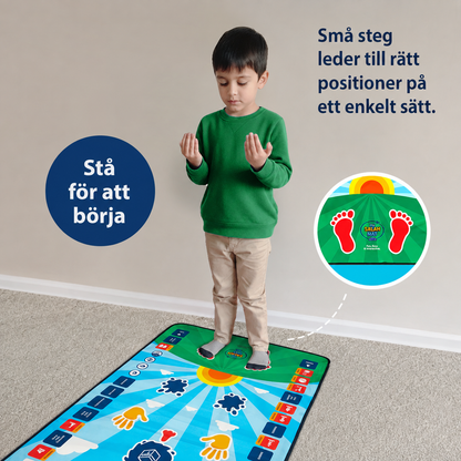 Interaktiv bönematta för barn | Lär dig salat steg för steg